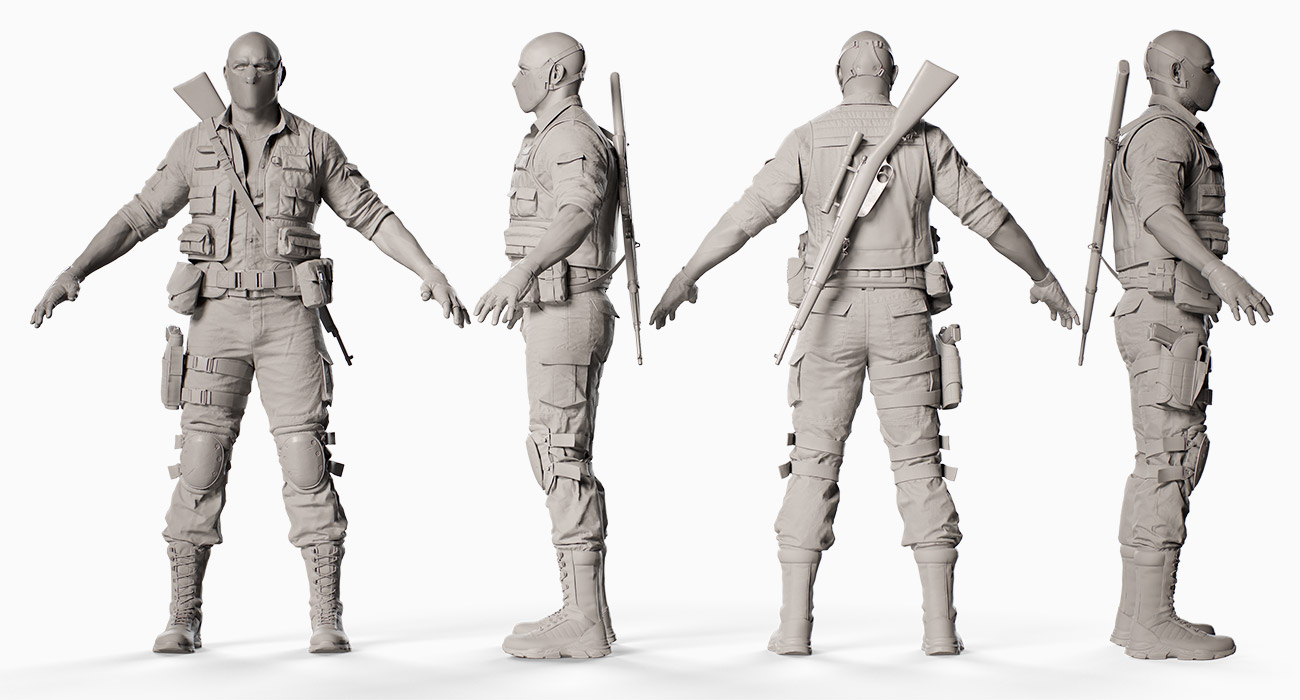 High-Quality Rigged Bad Guy Character for Unreal Engine | High